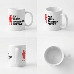 EAT SLEEP BAGPIPES REPEAT - Mug - Funny Music Piper Gift Present