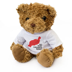 EAT SLEEP LANZAROTE REPEAT - Teddy Bear - Cute Cuddly - Funny Spain Gift Present