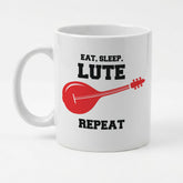 EAT SLEEP LUTE REPEAT - Mug - Funny Music Lutenist Gift Present