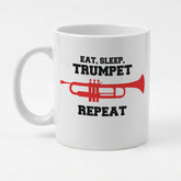 EAT SLEEP TRUMPET REPEAT (INSTRUMENT) - Mug - Funny Music Gift Present
