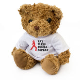 EAT SLEEP ZUMBA REPEAT - Teddy Bear - Cute Cuddly Soft - Funny Gift Present