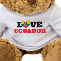 LOVE ECUADOR (FLAG HEART) - Teddy Bear - Cute Soft - Ecuadorean Gift Present
