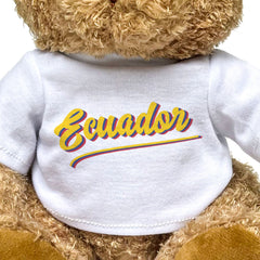 ECUADOR (SCRIPT) - Teddy Bear - Cute Cuddly Soft Funny - Souvenir Gift Present