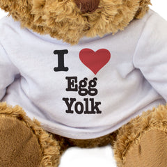 I LOVE EGG YOLK - Teddy Bear - Cute Cuddly Soft Adorable - Gift Present