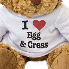I LOVE EGG & CRESS - Teddy Bear - Cute Cuddly Soft Adorable - Gift Present