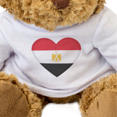 EGYPT FLAG HEART - Teddy Bear - Cute Cuddly Soft - Egyptian Gift Present