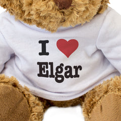 I LOVE ELGAR - Teddy Bear - Cute Cuddly Soft Adorable - Gift Present