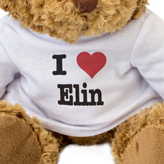 I LOVE ELIN - Teddy Bear - Cute Cuddly Soft Adorable - Funny Gift Present - Image 3