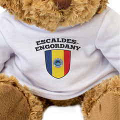 ESCALDES-ENGORDANY FLAG - Teddy Bear - Cute Cuddly - Andorra Gift Present