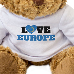 LOVE EUROPE (FLAG HEART) - Teddy Bear - Cute Funny - Souvenir Gift Present