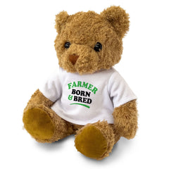 FARMER BORN & BRED - Teddy Bear - Cute Cuddly Soft Adorable - Gift Present