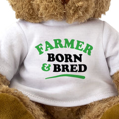 FARMER BORN & BRED - Teddy Bear - Cute Cuddly Soft Adorable - Gift Present