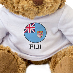 FIJI FLAG ROUNDEL - Teddy Bear - Cute Cuddly Soft - Fijian Gift Present
