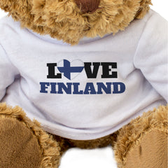 LOVE FINLAND (FLAG HEART) - Teddy Bear - Cute Funny - Souvenir Gift Present