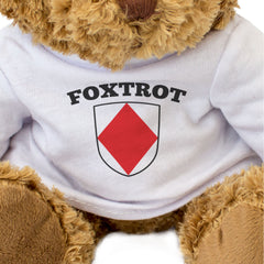 FOXTROT (ICS NAUTICAL SIGNAL) - Teddy Bear - Naval Maritime Flag Gift Present