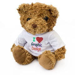 I LOVE GRAPHIC DESIGN (MULTICOLOUR) - Teddy Bear - Cute - Funny Gift Present