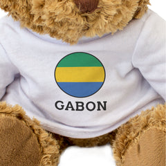 GABON FLAG ROUNDEL - Teddy Bear - Cute Cuddly Soft - Gabonese Gift Present