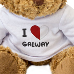 I LOVE GALWAY (COUNTY COLOURS FLAG) - Teddy Bear - Cute - Ireland Gift Present