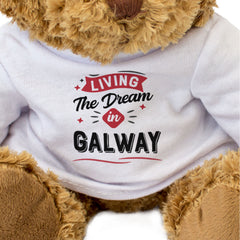 LIVING THE DREAM IN GALWAY - Teddy Bear - Cute - Funny Ireland Gift Present