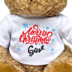 MERRY CHRISTMAS GAV - Teddy Bear - Cute Cuddly Soft - Xmas Gift Present