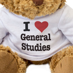 I LOVE GENERAL STUDIES - Teddy Bear - Cute Cuddly Soft Adorable - Gift Present