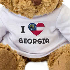 I Love Georgia State Flag - Teddy Bear