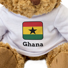 GHANA FLAG SQUARE - Teddy Bear - Cute Funny - Ghanaian Souvenir Gift Present