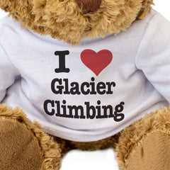 I LOVE GLACIER CLIMBING - Teddy Bear - Cute Cuddly Soft - Gift Present