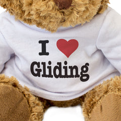 I LOVE GLIDING - Teddy Bear - Cute Cuddly Soft Adorable - Gift Present