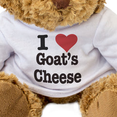 I LOVE GOAT'S CHEESE - Teddy Bear - Cute Cuddly Soft Adorable - Gift Present