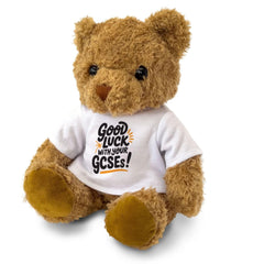 GOOD LUCK WITH YOUR GCSEs! - Cute Cuddly Soft - Teddy Bear - Gift Present