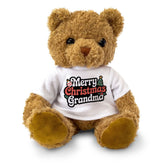 MERRY CHRISTMAS GRANDMA - Teddy Bear - Cute Cuddly Soft - Xmas Gift Present