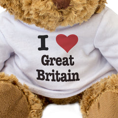 I LOVE GREAT BRITAIN - Teddy Bear - Cute Cuddly - British Souvenir Gift Present