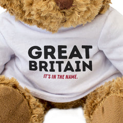 GREAT BRITAIN: IT'S IN THE NAME - Teddy Bear - Cute - Funny British Gift Present