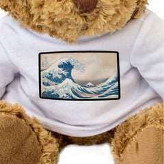 THE GREAT WAVE OFF KANAGAWA - Teddy Bear - Hokusai Japanese Art Gift Present