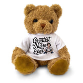GREATEST NURSE EVER (SUPERHERO) - Teddy Bear - Cute Cuddly Soft - Gift Present