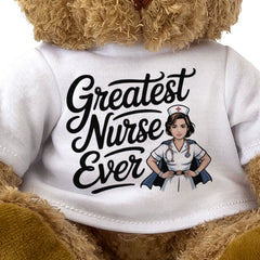 GREATEST NURSE EVER (SUPERHERO) - Teddy Bear - Cute Cuddly Soft - Gift Present