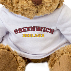 GREENWICH, ENGLAND - Teddy Bear - Cute Cuddly Soft - Funny London Gift Present