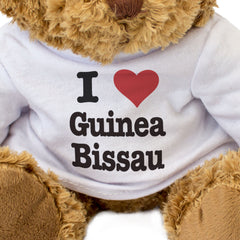 I LOVE GUINEA BISSAU - Teddy Bear - Cute Cuddly Soft Adorable - Gift Present