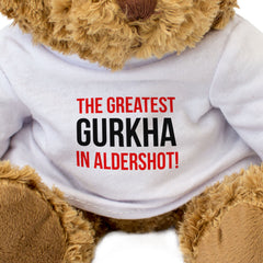 THE GREATEST GURKHA IN ALDERSHOT - Teddy Bear - Cute Cuddly Soft - Gift Present