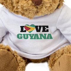 LOVE GUYANA (FLAG HEART) - Teddy Bear - Cute Funny Soft - Guyanese Gift Present