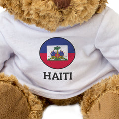 HAITI FLAG ROUNDEL - Teddy Bear - Cute Cuddly Soft - Haitian Gift Present