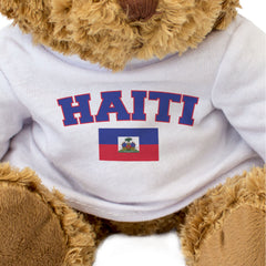 HAITI + FLAG - Teddy Bear - Cute Funny Soft - Haitian Souvenir Gift Present