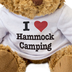 I LOVE HAMMOCK CAMPING - Teddy Bear - Cute Cuddly Soft - Funny Gift Present