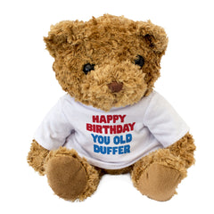 Happy Birthday You Old Duffer - Teddy Bear - Gift Present
