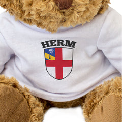 HERM FLAG - Teddy Bear - Cute Cuddly Soft Adorable - Guernsey Gift Present