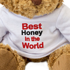 BEST HONEY IN THE WORLD - Teddy Bear - Cute Cuddly Soft - Funny Gift Present