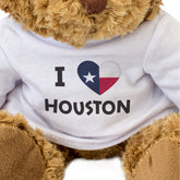 I Love Houston (Texas Flag) - Teddy Bear