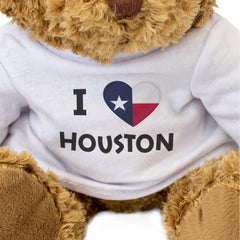 I Love Houston (Texas Flag) - Teddy Bear