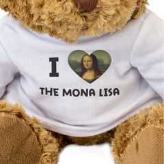 I LOVE THE MONA LISA - Teddy Bear - Cute - Da Vinci Art Fan Gift Present